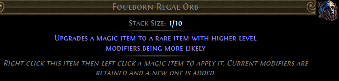 Foulborn Regal Orb